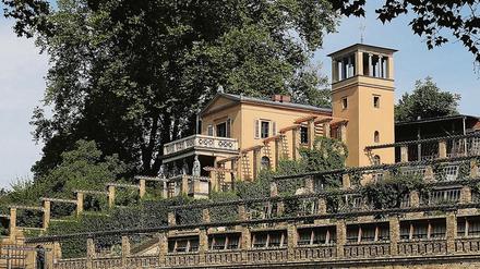 Der Winzerberg östlich des Schlosssparks Sanssouci.