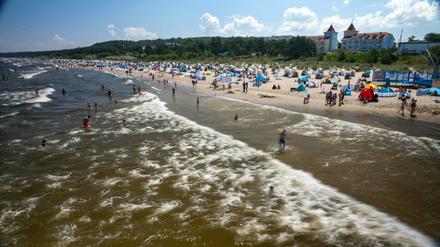 Am Strand von Zinnowitz.