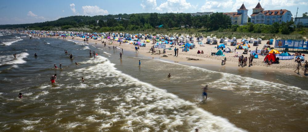 Am Strand von Zinnowitz.