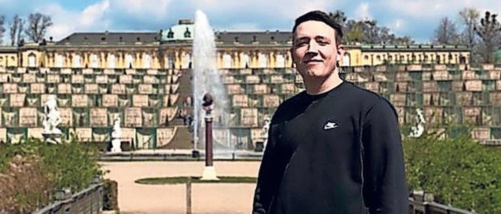 Völlig untrainiert lief Hugo Rittel Ende Mai vom Schloss Sanssouci aus los Richtung Gardasee.