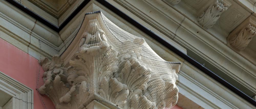 Teile der Fassade mussten gesichert werden.