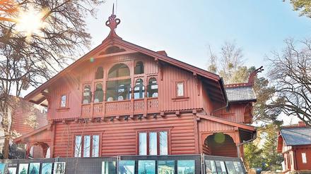 Das Kapitänshaus bietet norwegisches Flair in Potsdam. 