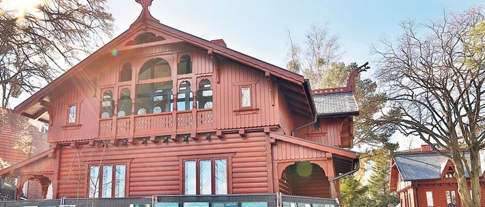 Das Kapitänshaus bietet norwegisches Flair in Potsdam.