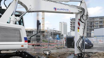 Die Baustelle an der Leipziger Straße.