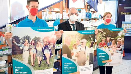 Kampagnenstart. Mit Plakaten will das Land für die Impfung gegen das Coronavirus werben.