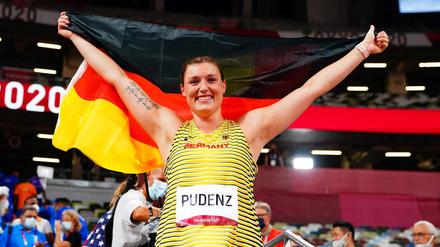 Die Potsdamer Diskus-Werferin Kristin Pudenz überraschte sich und alle anderen: Silber mit persönlicher Bestleistung in Tokio. 