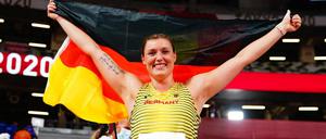 Die Potsdamer Diskus-Werferin Kristin Pudenz überraschte sich und alle anderen: Silber mit persönlicher Bestleistung in Tokio. 