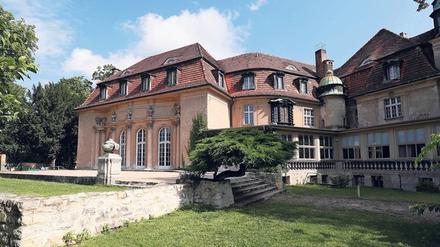 Vor adliger Kulisse. Zum Baden springt Silke Beckedorf gerne auch einmal beim Schloss Marquardt in den Schlänitzsee.