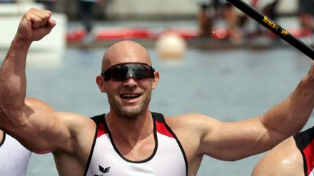 Ronald Rauhe holte mit dem Kajak-Vierer Gold.