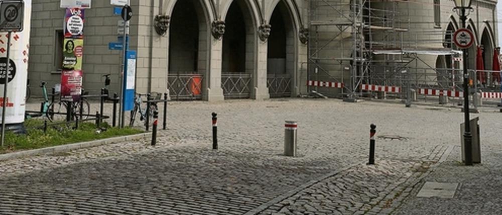 Um diesen Poller am Nauener Tor geht es. Das Bild stammt aus dem Jahr 2021.