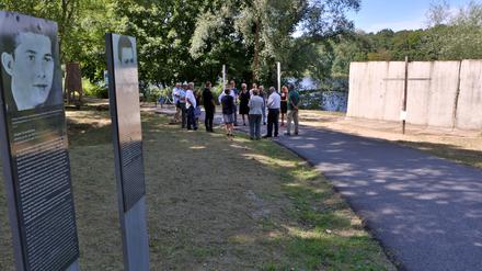 Die Mauergedenkstätte in der Babelsberger Stubenrauchstraße. Auch hier wird dem Mauerbau gedacht. 