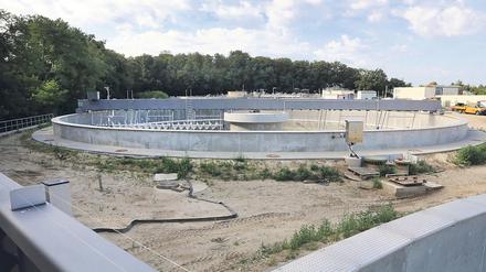 Jedes der zwei neuen Nachklärbecken hat einen Durchmesser von 40 Metern.