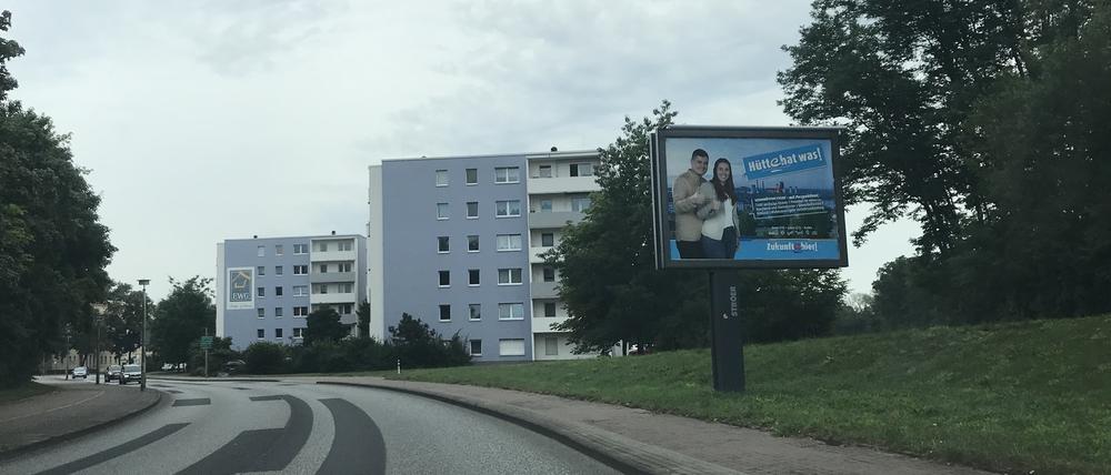 Blick in das ostbrandenburgische Eisenhüttenstadt.