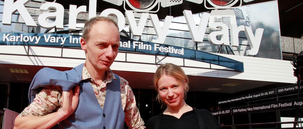 Regisseur Dietrich Brüggemann und seine Schwester, Drehbuchautorin und Schauspielerin Anna Brüggemann in Karlovy Vary.