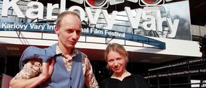 Regisseur Dietrich Brüggemann und seine Schwester, Drehbuchautorin und Schauspielerin Anna Brüggemann in Karlovy Vary.