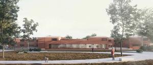 Der Park und die neue Grundschule für Krampnitz