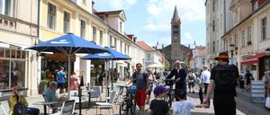 Blick in die Brandenburger Straße in Potsdams Innenstadt.