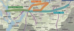 Rund um Potsdam sollen drei Radschnellwege entstehen.