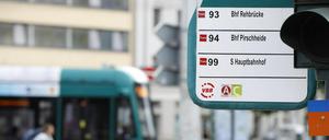 Auf der Linie 93 kommt es am Wochenende zu Einschränkungen.