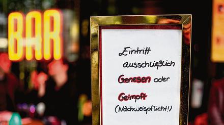 Ungeimpfte kommen nicht mehr in Lokale, wenn der Betreiber das will.