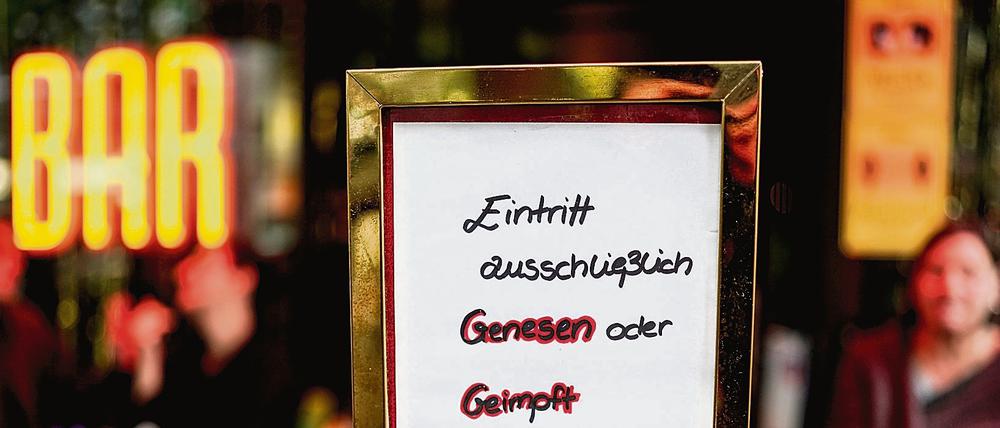 Ungeimpfte kommen nicht mehr in Lokale, wenn der Betreiber das will.