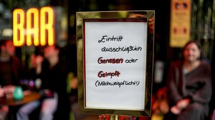 Lokale dürfen in Brandenburg die 2G-Regel anwenden.