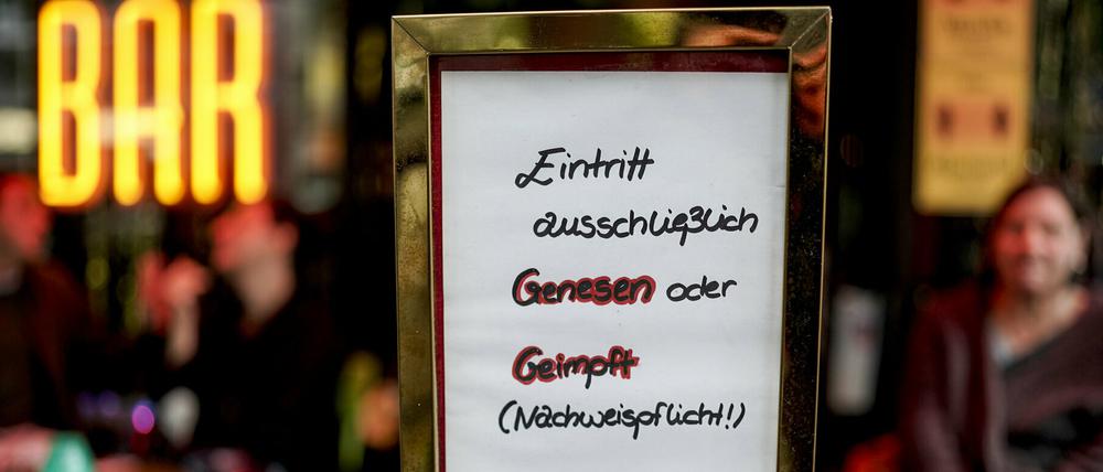 Lokale dürfen in Brandenburg die 2G-Regel anwenden.