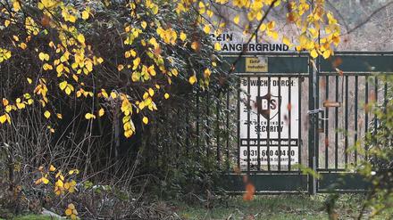 Die Kleingartenanlage Angergrund in Babelsberg ist gesperrt. 