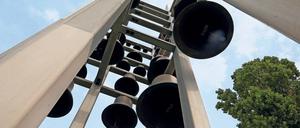 Das abgeschaltete Glockenspiel auf der Plantage in der Potsdamer Innenstadt.