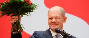 SPD-Kanzlerkandidat Olaf Scholz setzte sich im Wahlkreis 61 durch.