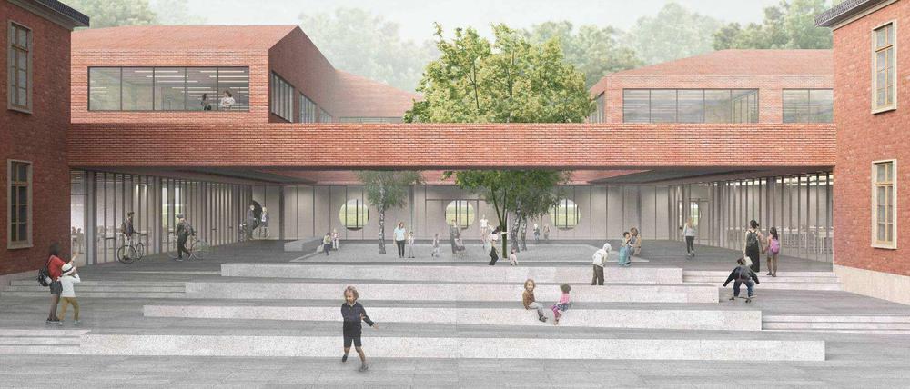 Die Pläne für die Grundschule in Krampnitz liegen bereits vor.