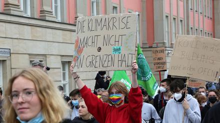 Fridays for Future-Protest von Kindern und Jugendlichen Ende September in Potsdam.