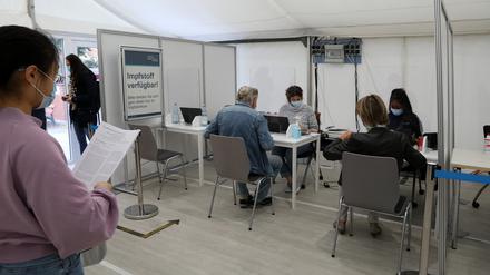Andrang am letzten Tag: Die Impfstelle am Bergmann-Klinikum hatte am Donnerstag zum letzten Mal geöffnet.