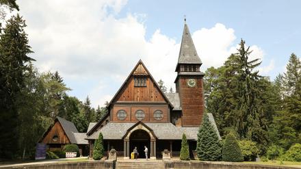 Die Friedhofskapelle auf dem Südwestkirchhof in Stahnsdorf.