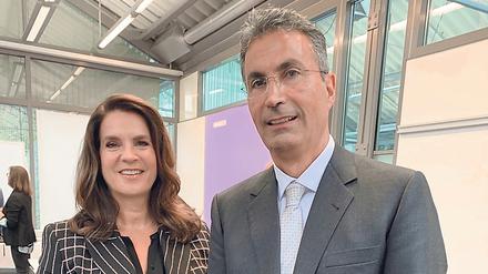 Chefarzt Mojtaba Ghods und Eislaufstar Katarina Witt. 