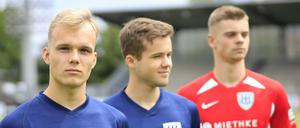 Der SV Babelsberg 03 durfte zunächst nicht mit einem Schriftzug für Toleranz auflaufen.