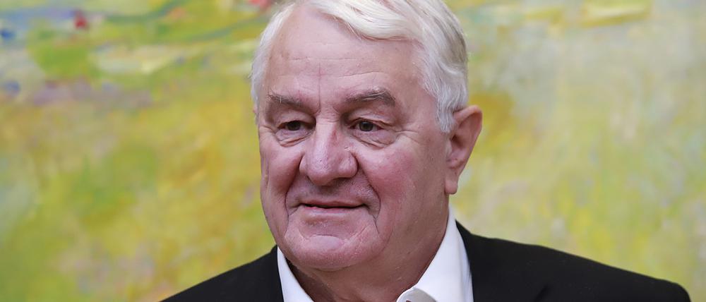 Hasso Plattner, SAP-Mitgründer, Mäzen und Wahl-Potsdamer, im Februar 2020 in seinem Museum Barberini in Potsdam.