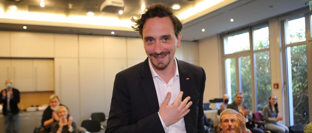 Andreas Schlüter wurde auf einem SPD-Parteitag 2021 zum Vorsitzenden der SPD Potsdam gewählt.