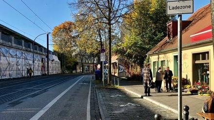 Die Ladezone wurde in einer Parkbucht eingerichtet.