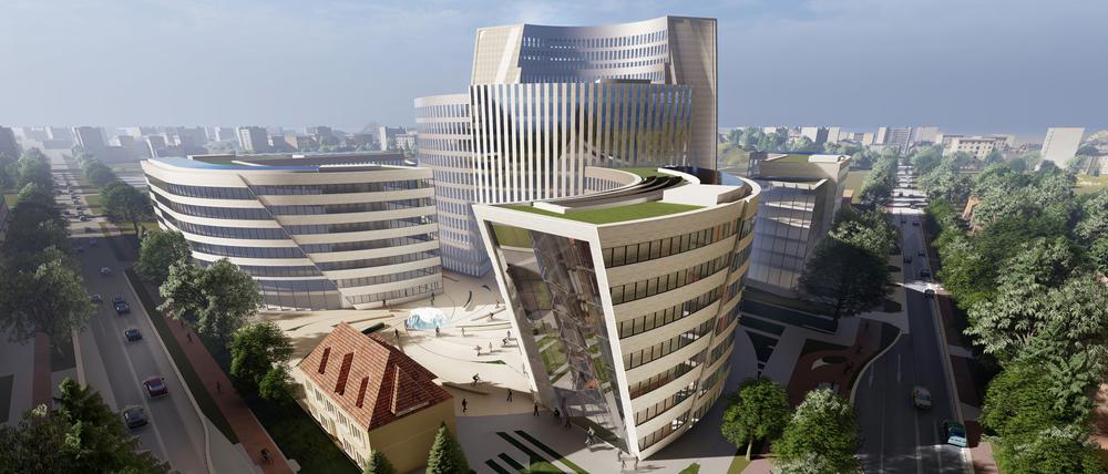 Der Entwurf des Architekten Daniel Libeskind.
