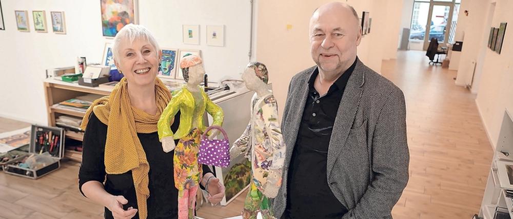 Ursula und Rainer Sperl sind mit ihrer Galerie in die Brandenburger Straße 40 gezogen.