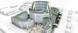 So soll die "Media City" in Babelsberg aussehen. 