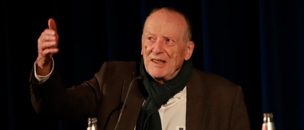 Drehbuchautor Wolfgang Kohlhaase im Gespräch mit Ralf Schenk im Filmmuseum Potsdam.