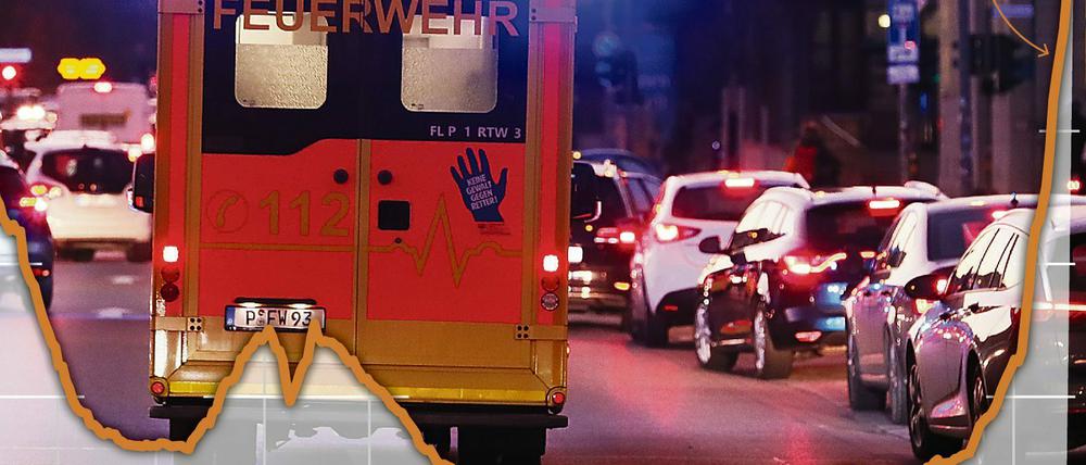 Corona-Inzidenz in Brandenburg. 