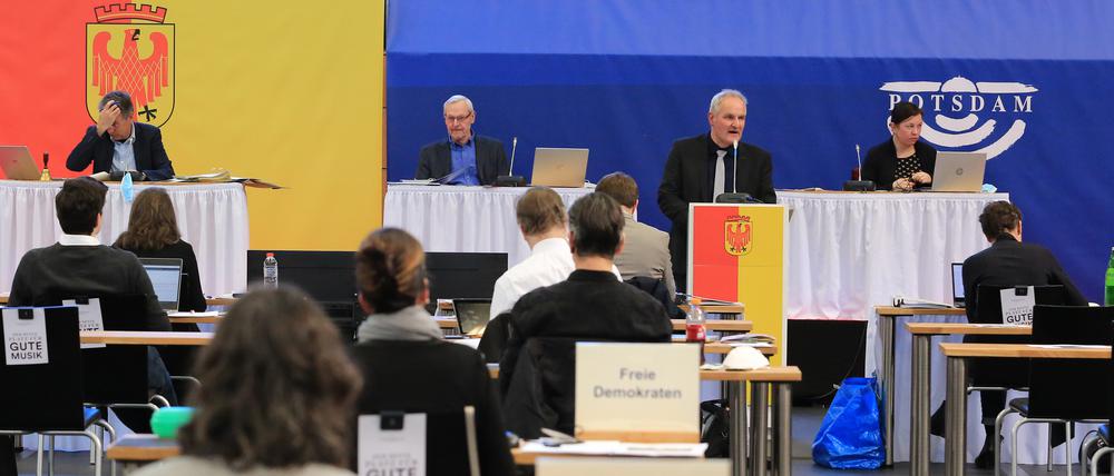 Die Stadtverordnetenversammlung tagt am Mittwoch wieder in der MBS-Arena (Archivbild).