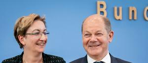 Klara Geywitz und Olaf Scholz.