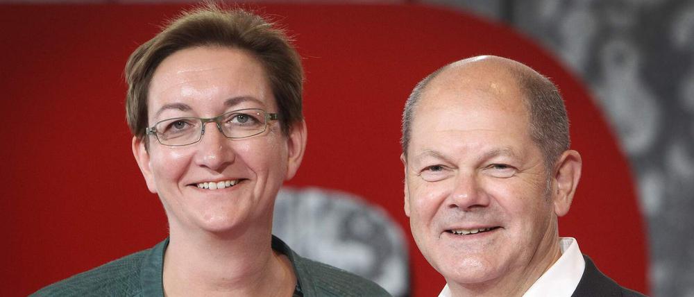 Klara Geywitz und Olaf Scholz.
