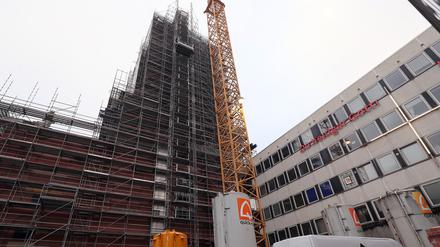 Ein Haus der Demokratie soll Garnisonkirchturm und Rechenzentrum verbinden. 