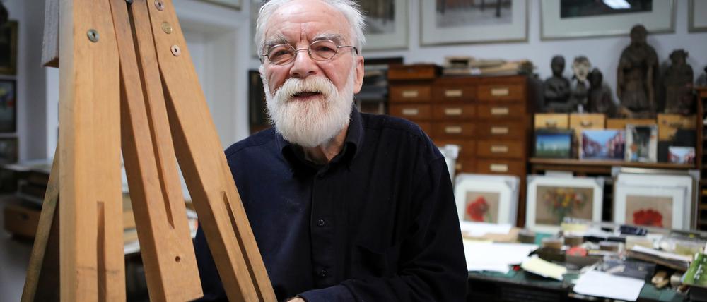 Der Maler Alfred Schmidt legte 2022 seinen letzten Wandkalender vor.