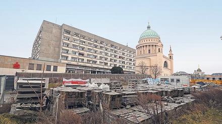 Die Bauarbeiten für das neue Studierendenwohnheim neben der Stadt- und Landesbibliothek sollen 2024 starten. 